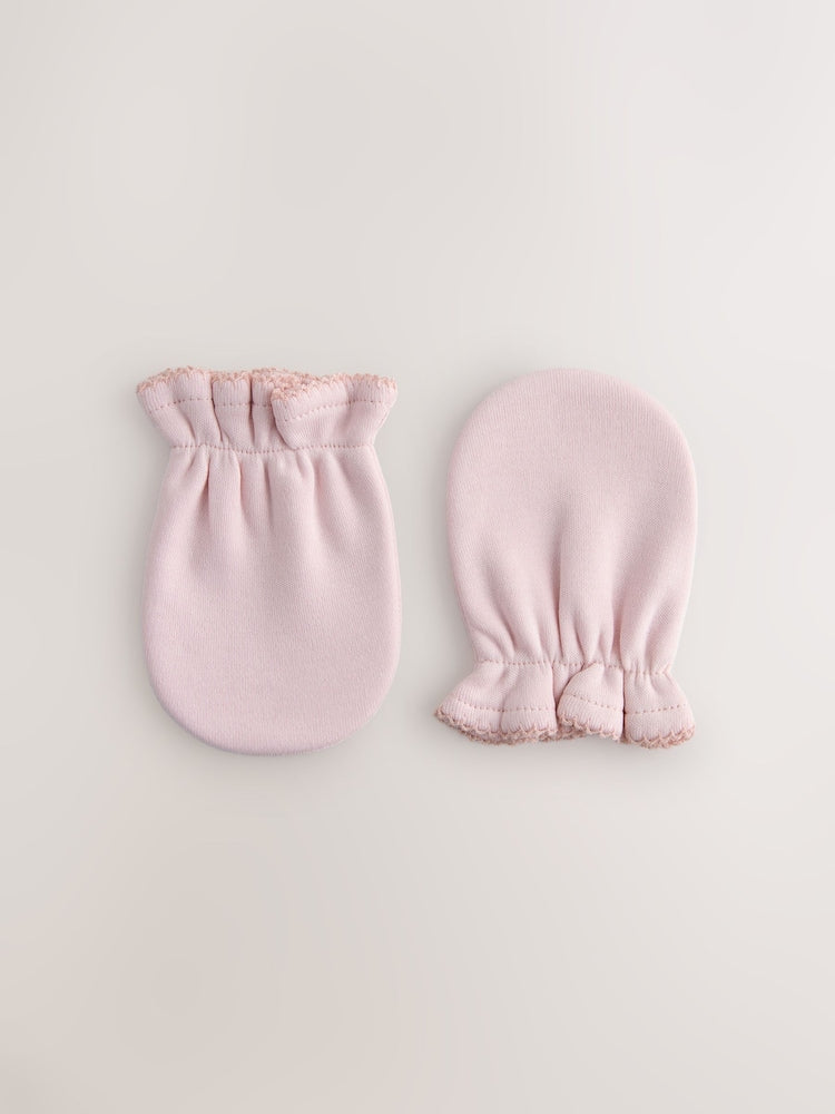 Baker by Ted Baker Pink & White Mittens 2 Pack