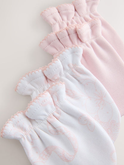 Baker by Ted Baker Pink & White Mittens 2 Pack