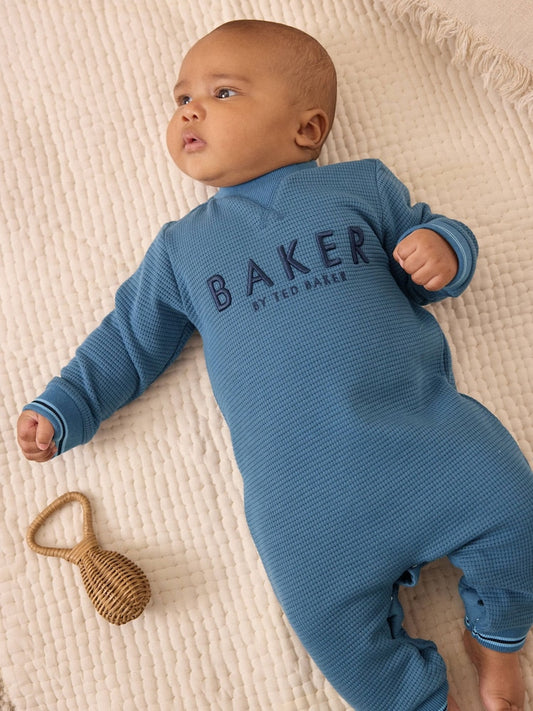 Baker by Ted Baker Textured Long Sleeve Romper