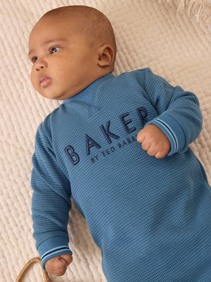 Baker by Ted Baker Textured Long Sleeve Romper