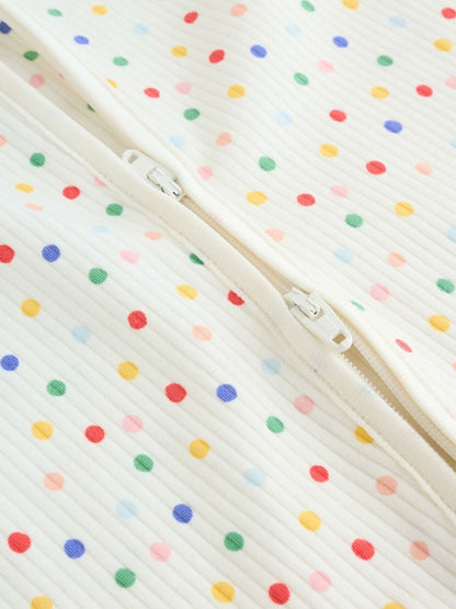 Blue/White Two Way Zip Baby Sleepsuit 3 Pack (0mths-2yrs)