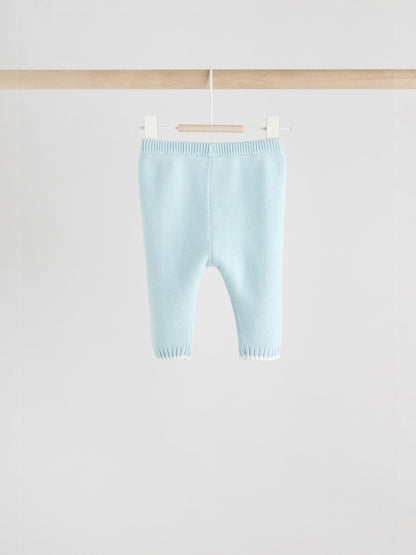Blue Knitted Jumper and Leggings Baby Set (0mths-2yrs)
