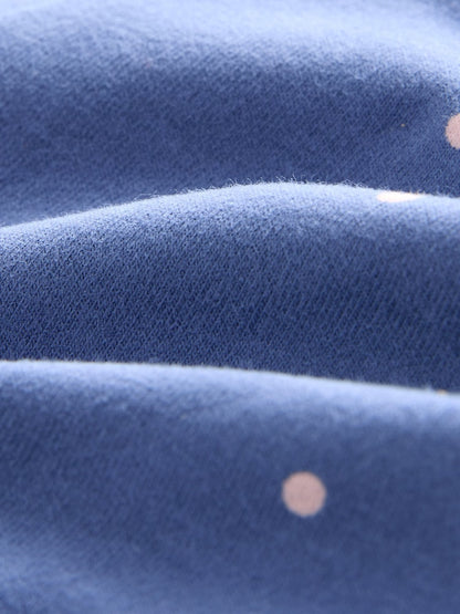 Blue Ladybird Knee Embellished Leggings (3mths-7yrs)