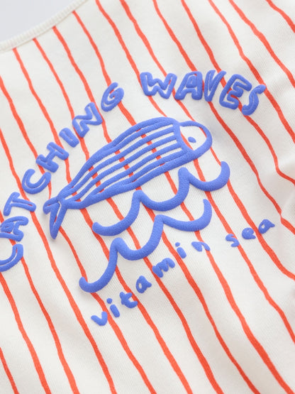 Blue Nautical Two Way Zip Baby Sleepsuits 3 Pack (0mths-3yrs)