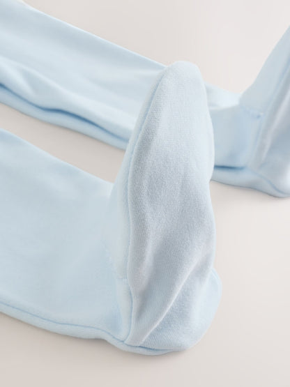 Blue Occasion Collared Baby Sleepsuit (0-2yrs)