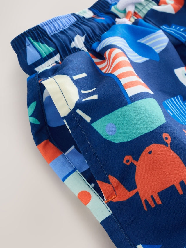 Blue Sunsafe Rash Vest and Swim Shorts Set Immediate