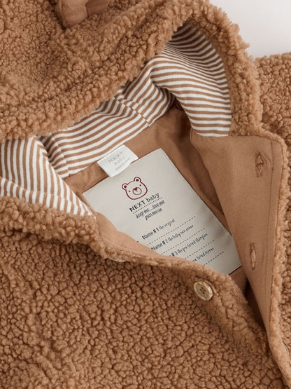 Brown Borg Hooded Baby Pramsuit Immediate