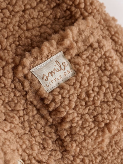Brown Borg Hooded Baby Pramsuit Immediate
