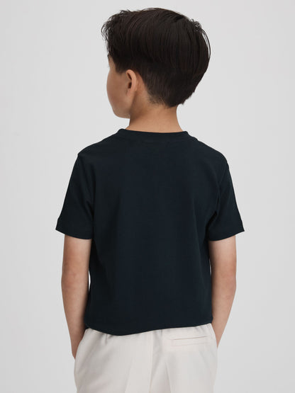 Reiss Navy Bless 9-13 yrs Cotton Crew-Neck T-Shirt image 5