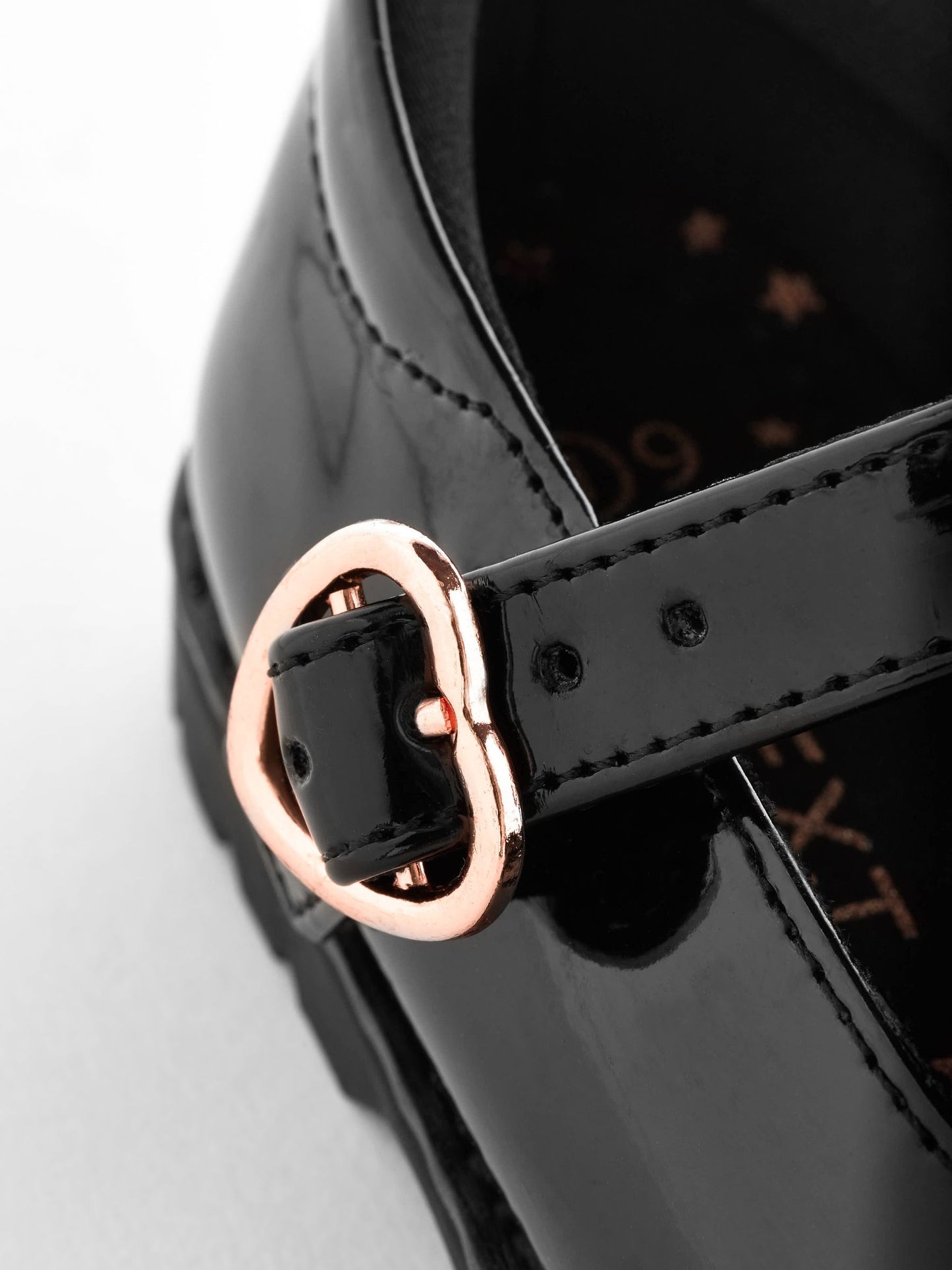 Black Patent Standard Fit (F) School Junior Bow T-Bar Shoes image 7