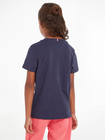 Tommy Hilfiger Blue Essential 100% Cotton T-Shirt image 2