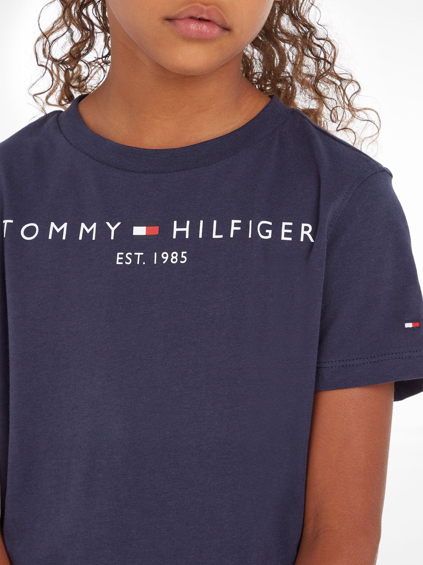 Tommy Hilfiger Blue Essential 100% Cotton T-Shirt image 3