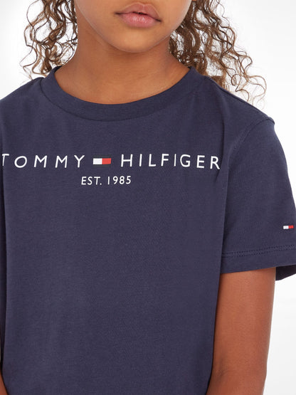 Tommy Hilfiger Blue Essential 100% Cotton T-Shirt image 3