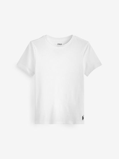 Dsiney Kidz - Polo Ralph Lauren White Crew Logo T-Shirts 2 Pack image 2