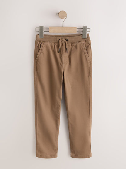 Dsiney Kidz - Tan Brown Regular Fit Rib Waist Pull-On Trousers (3-16yrs) image 5