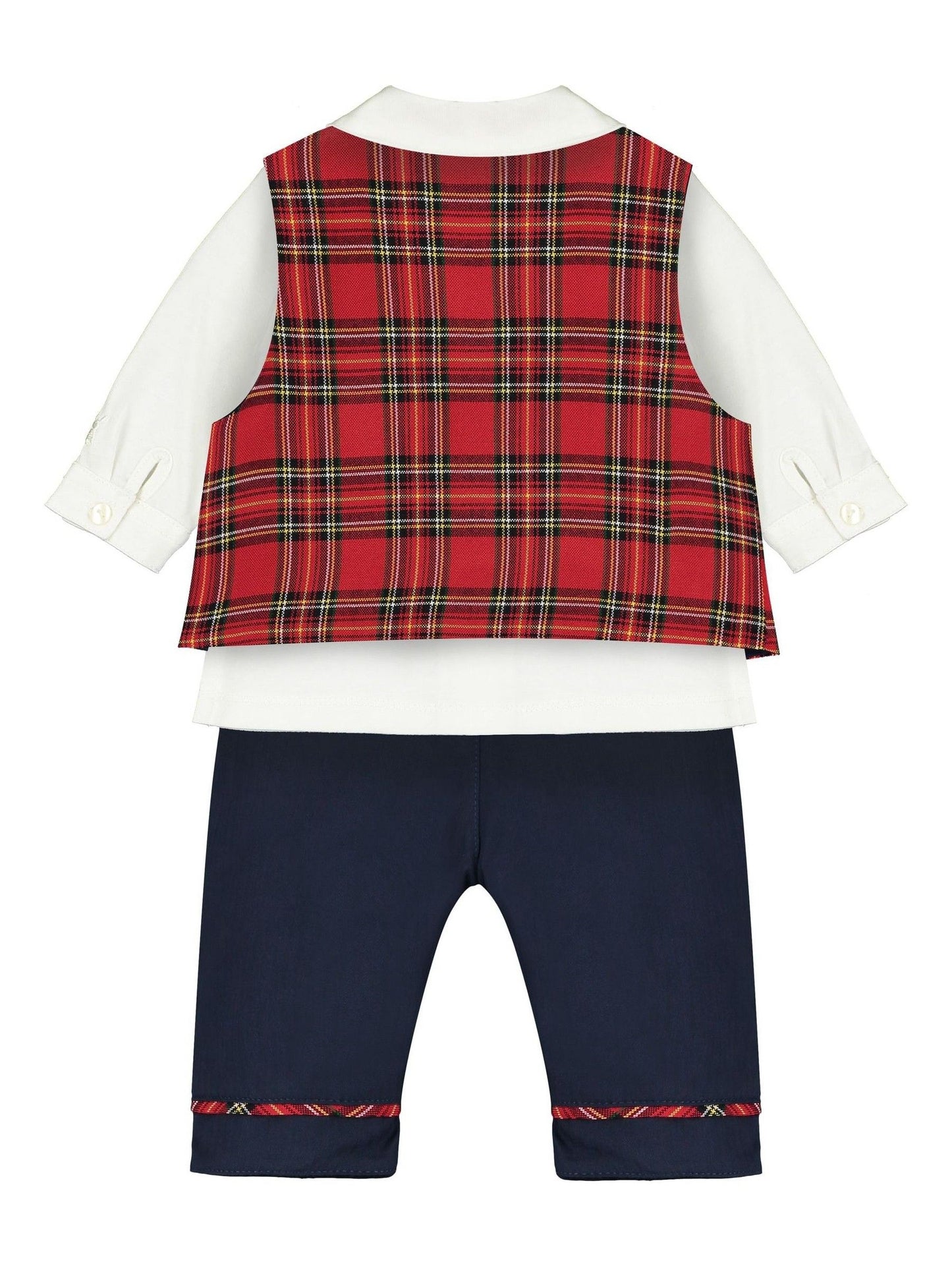 Emile Et Rose Blue Shirt Trousers And Waistcoat 100% Cotton Christmas Set image 3