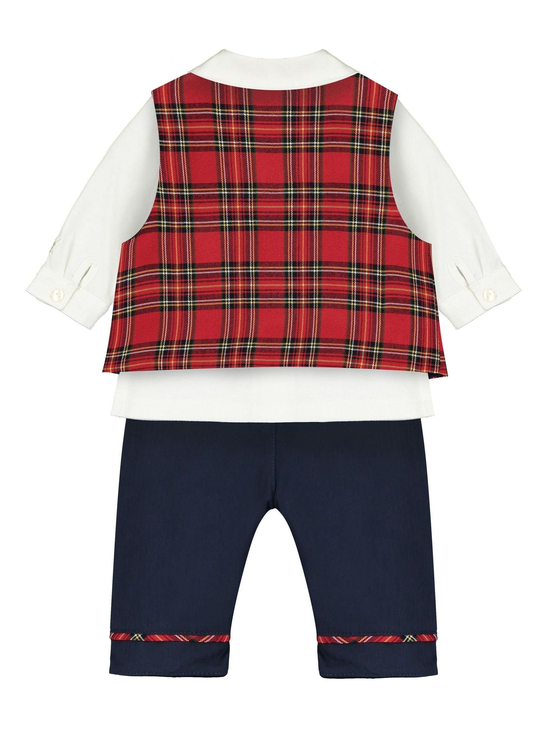 Emile Et Rose Blue Shirt Trousers And Waistcoat 100% Cotton Christmas Set image 3