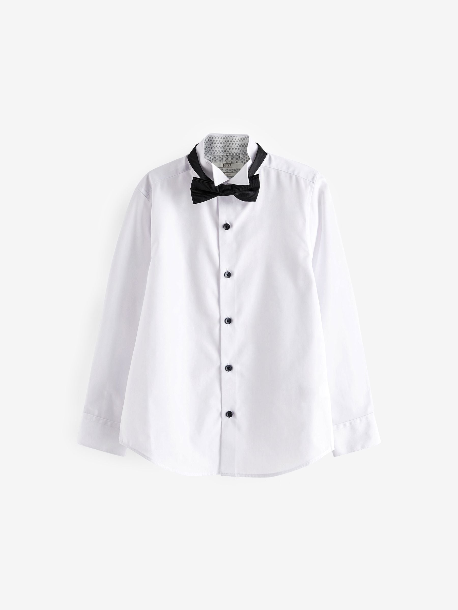 Dsiney Kidz - White Long Sleeve Smart Shirt with Bowtie (3-16yrs) image 1