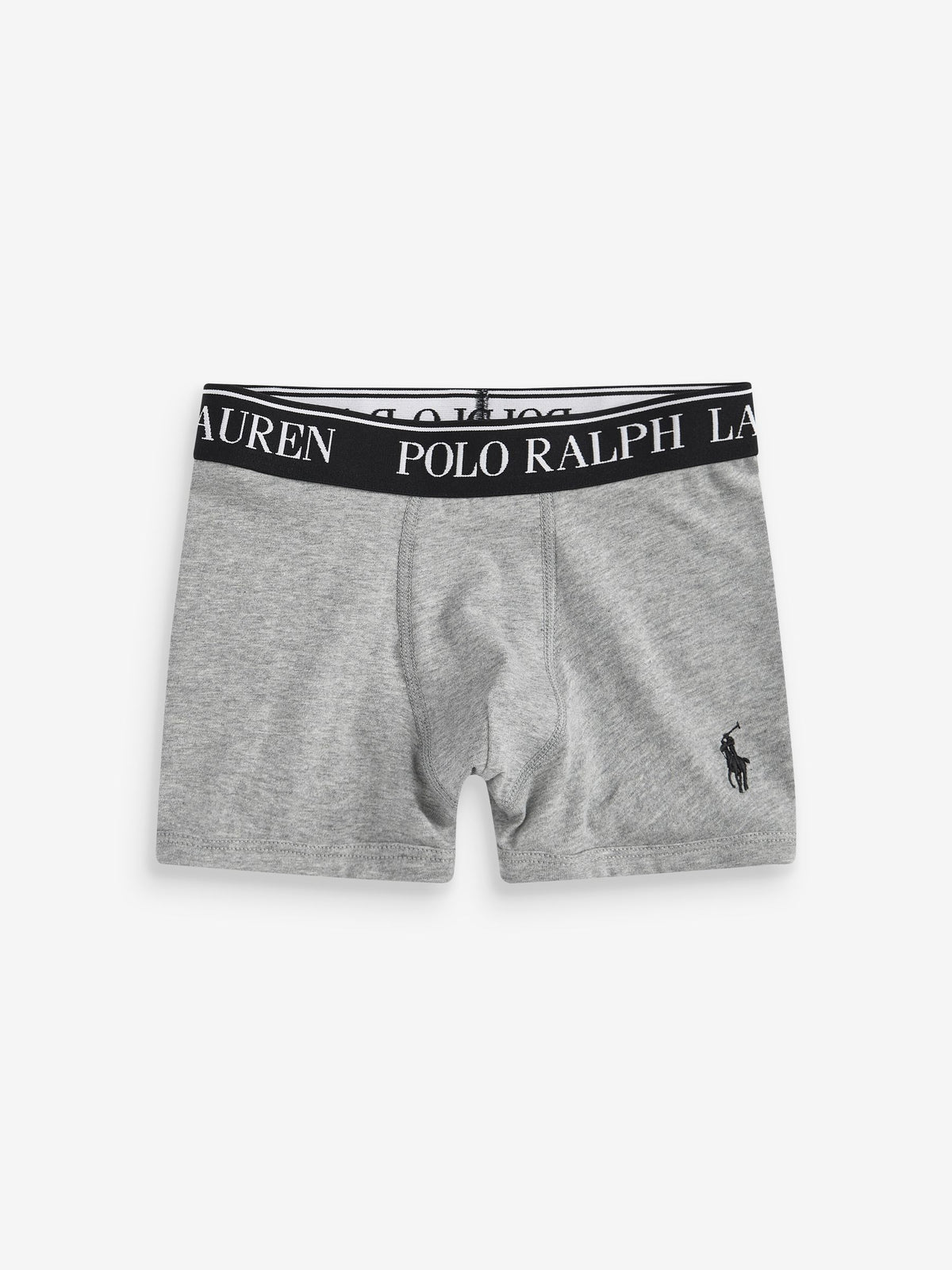 Dsiney Kidz - Polo Ralph Lauren Grey Cotton Stretch Logo Boxers 3 Pack image 2