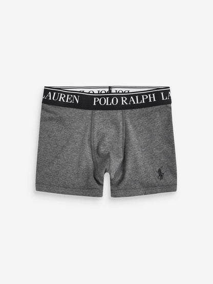 Dsiney Kidz - Polo Ralph Lauren Grey Cotton Stretch Logo Boxers 3 Pack image 3