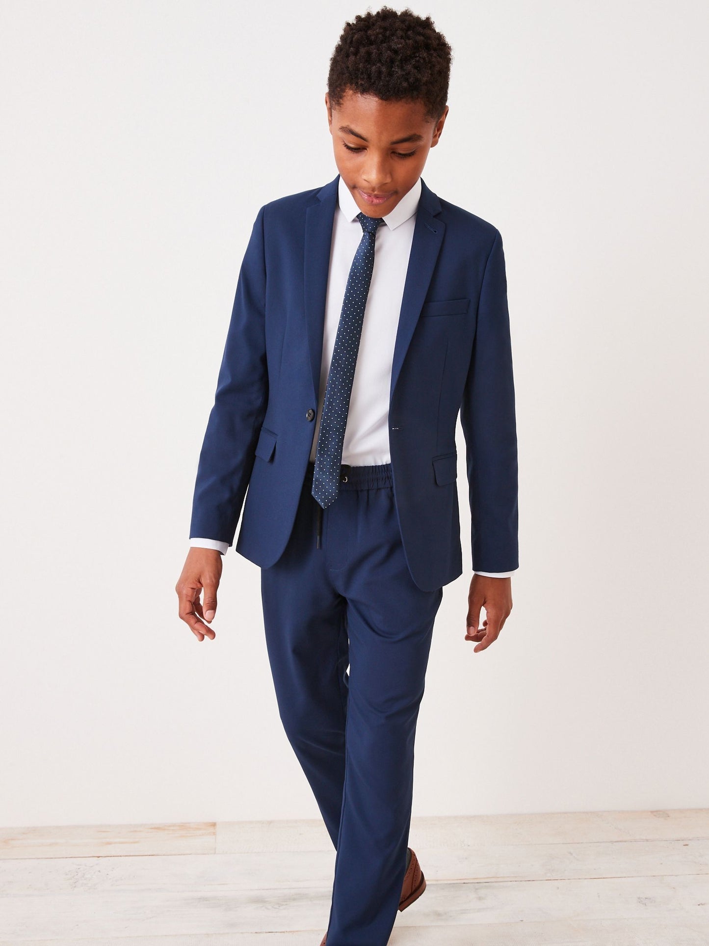 Dsiney Kidz - Dark Blue Tailored Fit Suit Trousers (1.5-16yrs) image 1