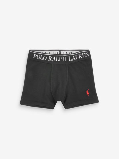 Dsiney Kidz - Polo Ralph Lauren Black Cotton Stretch Logo Boxers 2 Pack image 2