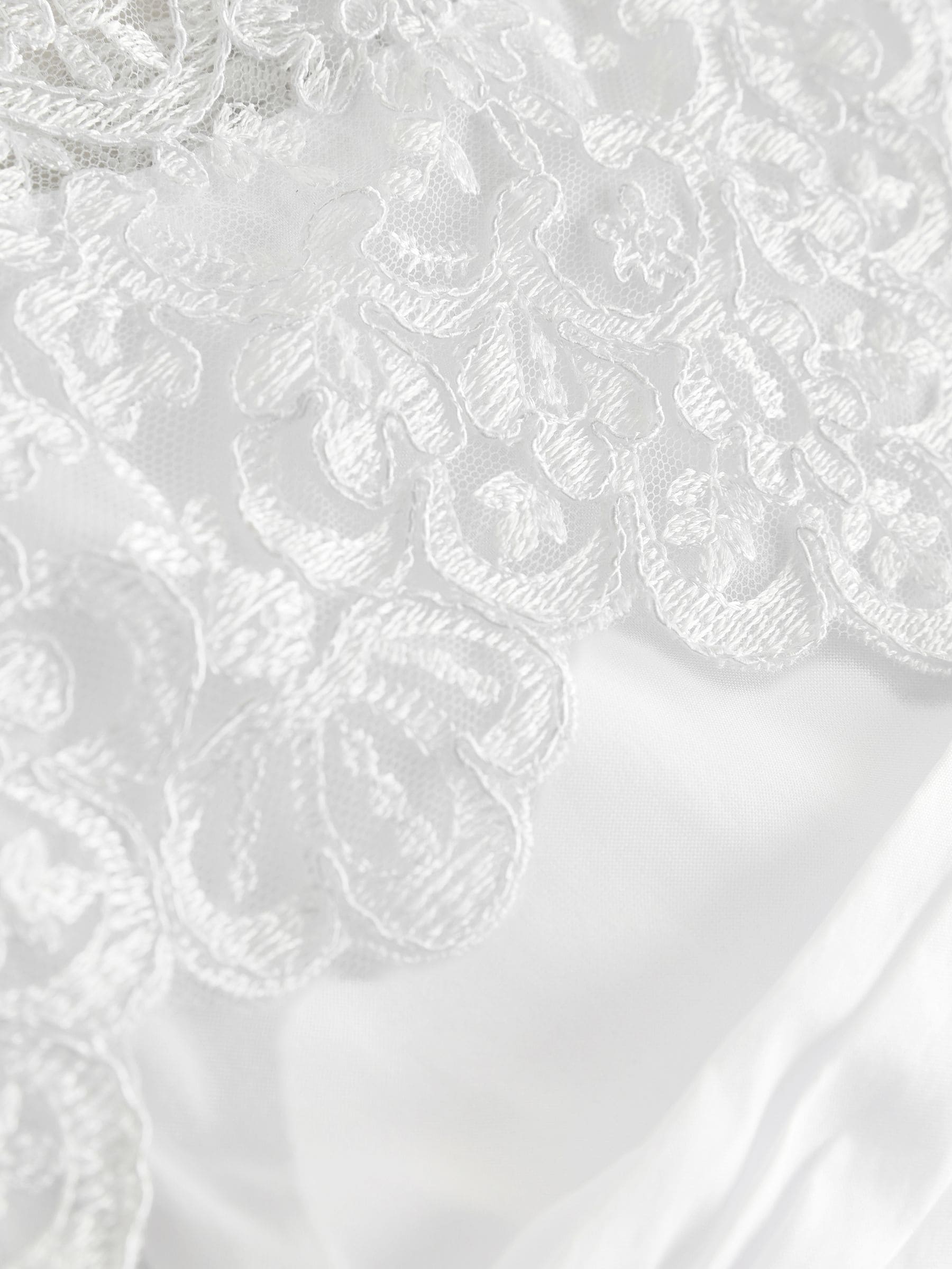 White Lace Bodice Flower Girl Bow Dress (3-16yrs) image 7