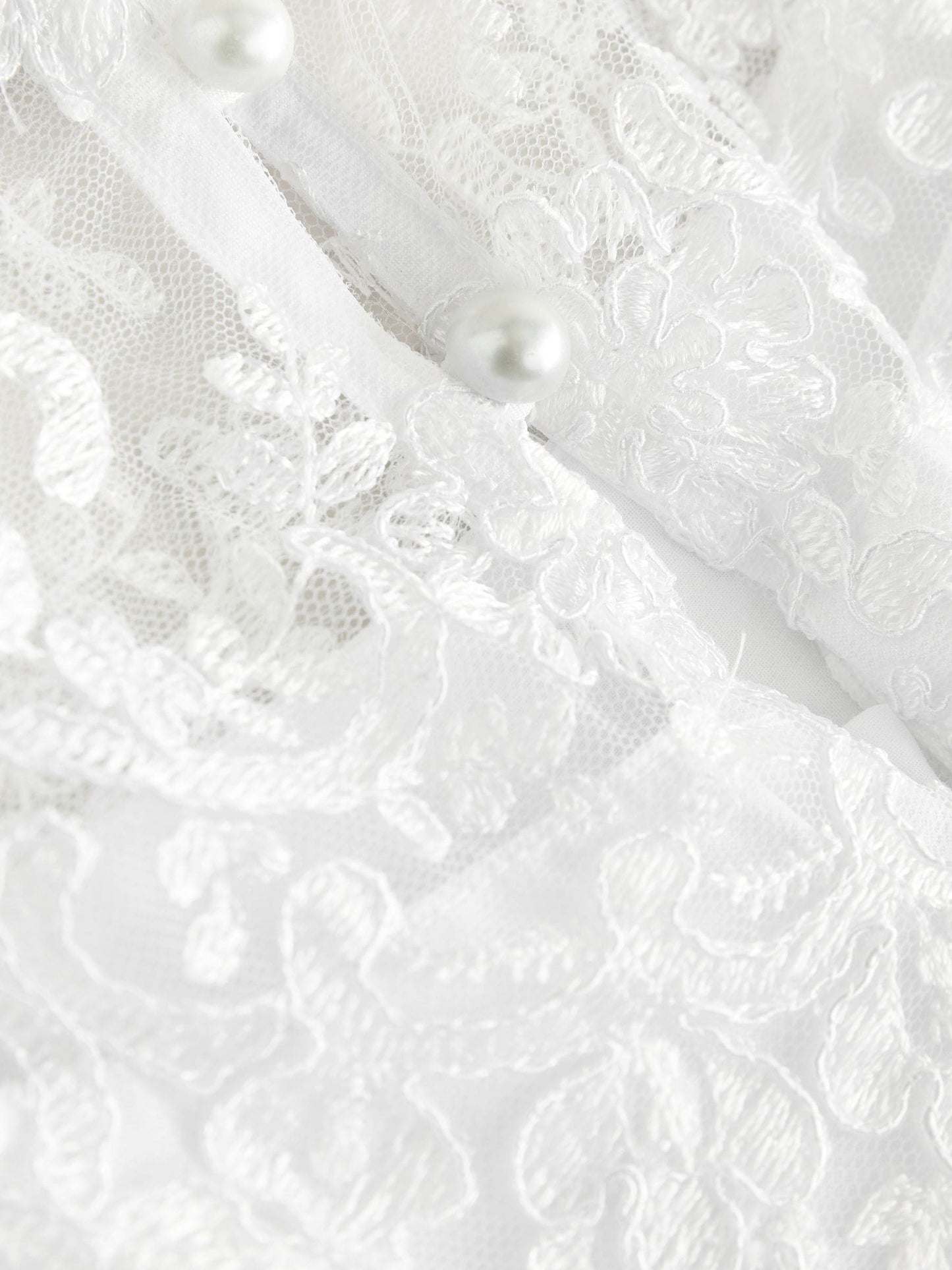 White Lace Bodice Flower Girl Bow Dress (3-16yrs) image 8