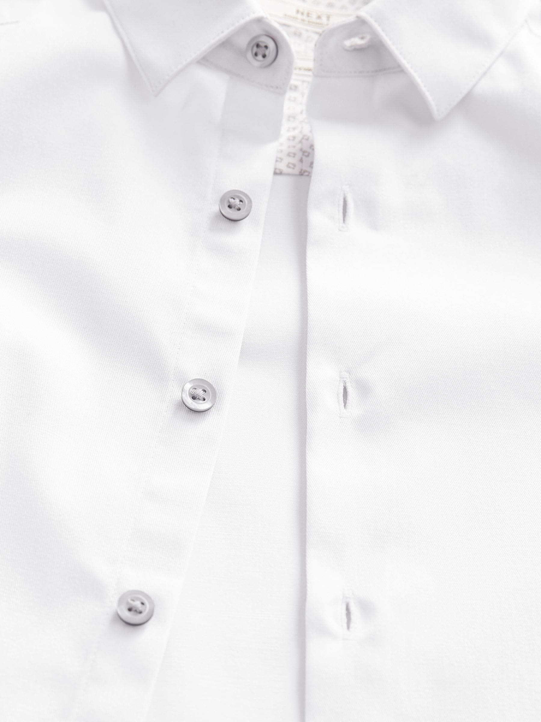Dsiney Kidz - White Long Sleeves Smart Trimmed Shirt (3-16yrs) image 3