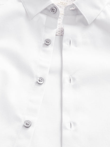 Dsiney Kidz - White Long Sleeves Smart Trimmed Shirt (3-16yrs) image 3