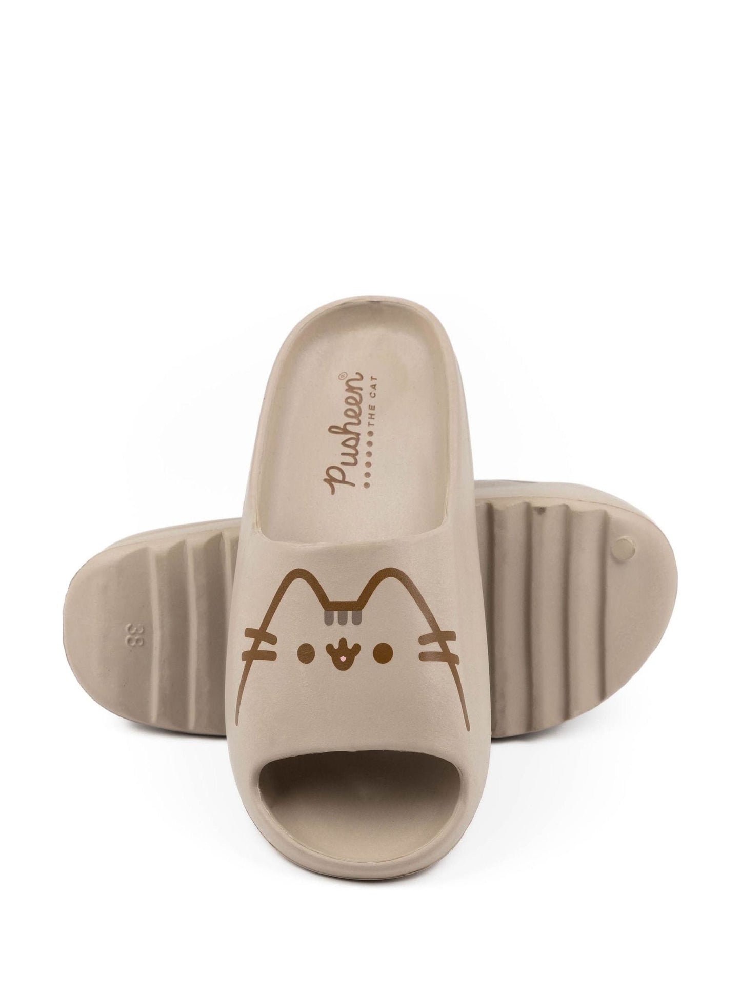 Vanilla Underground Beige Girls Pusheen Sliders image 2