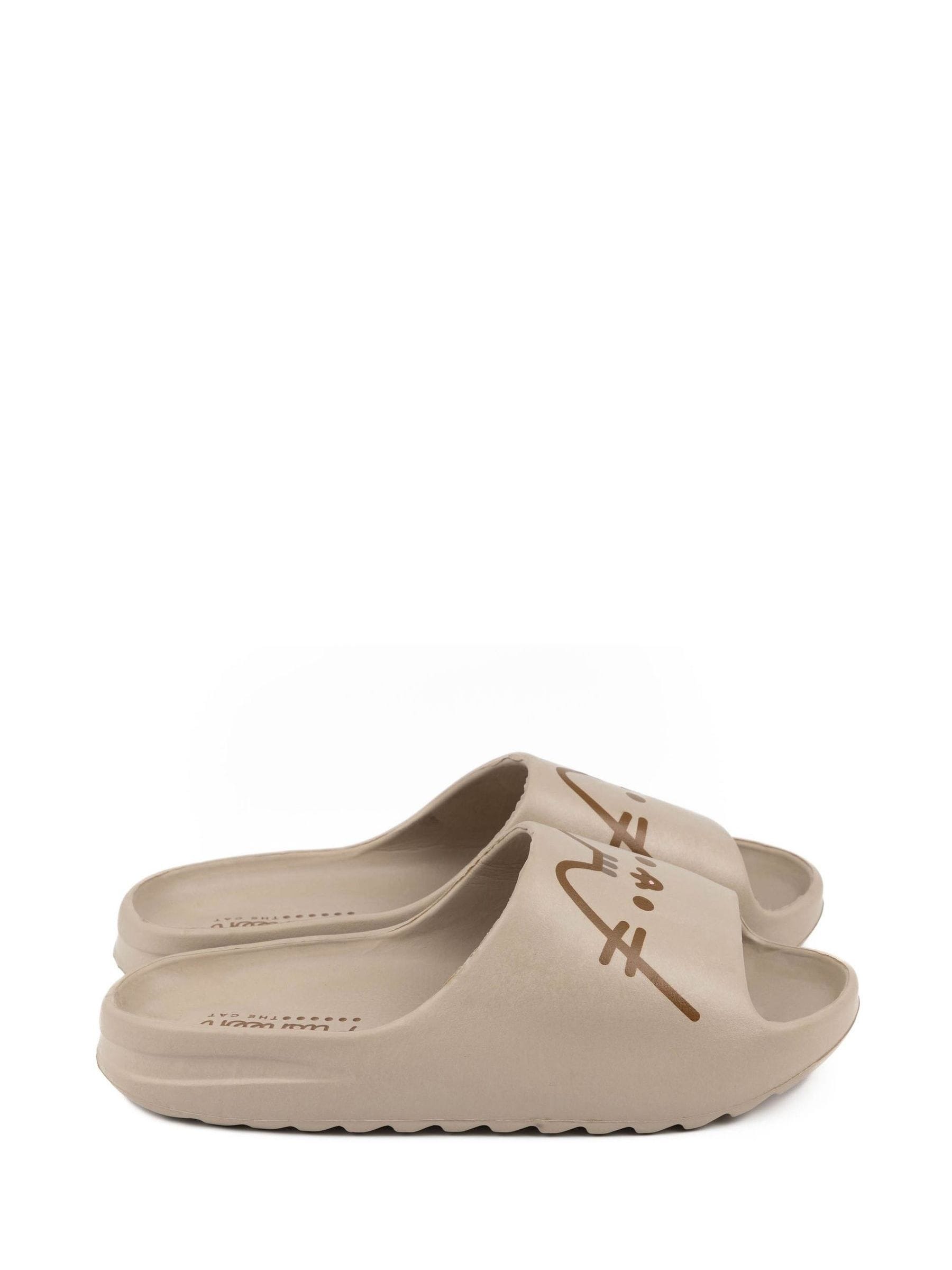 Vanilla Underground Beige Girls Pusheen Sliders image 4