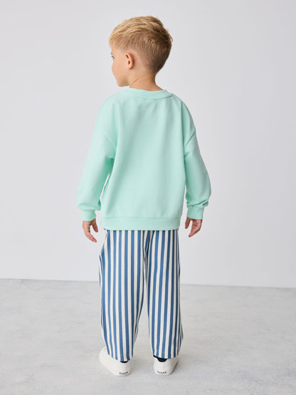Baker by Ted Baker White Graphic Top and Striped Trouser Set - image 2