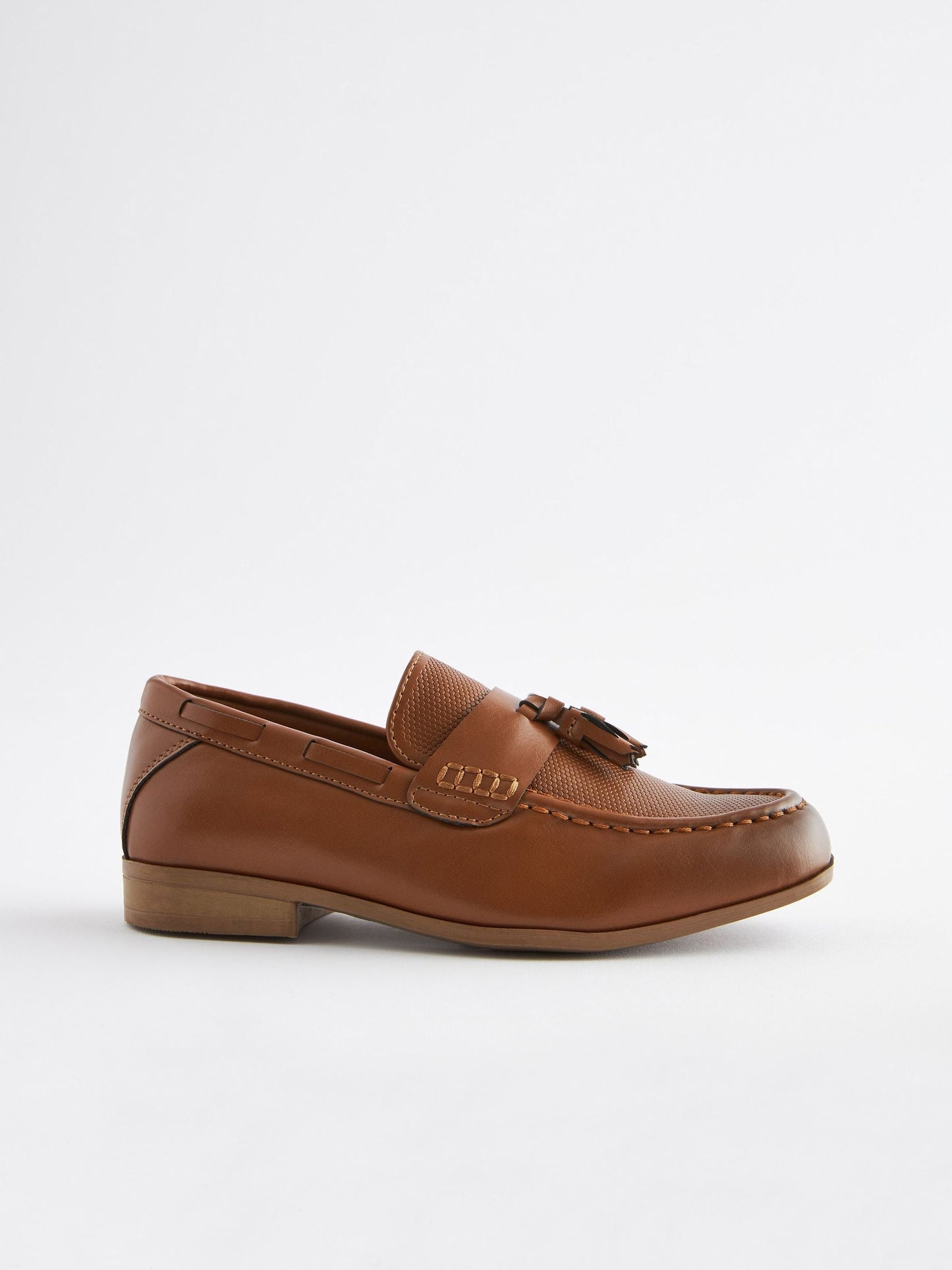 Tan Tassel Wide Fit (G) Smart Loafers image 2