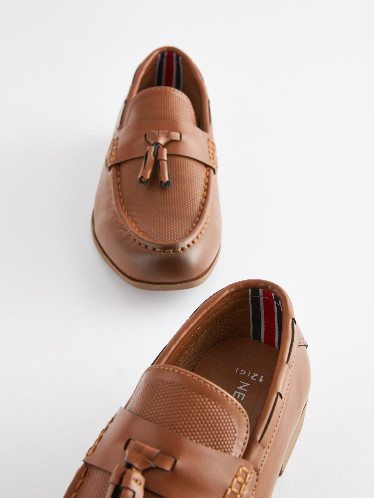 Tan Tassel Wide Fit (G) Smart Loafers image 5