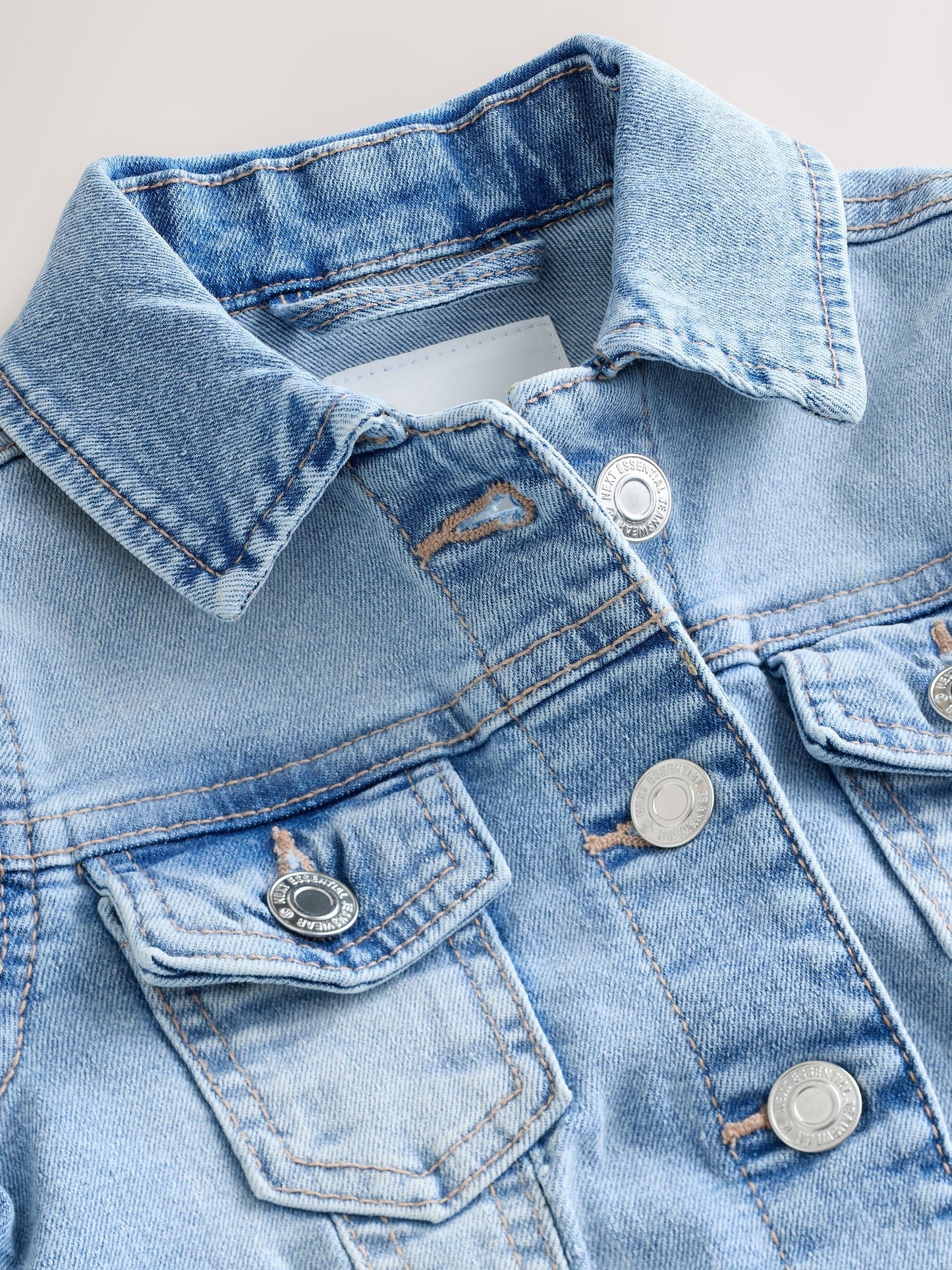 Dsiney Kidz - Mid Blue Frill Shoulder Denim Jacket (3-16yrs) image 7