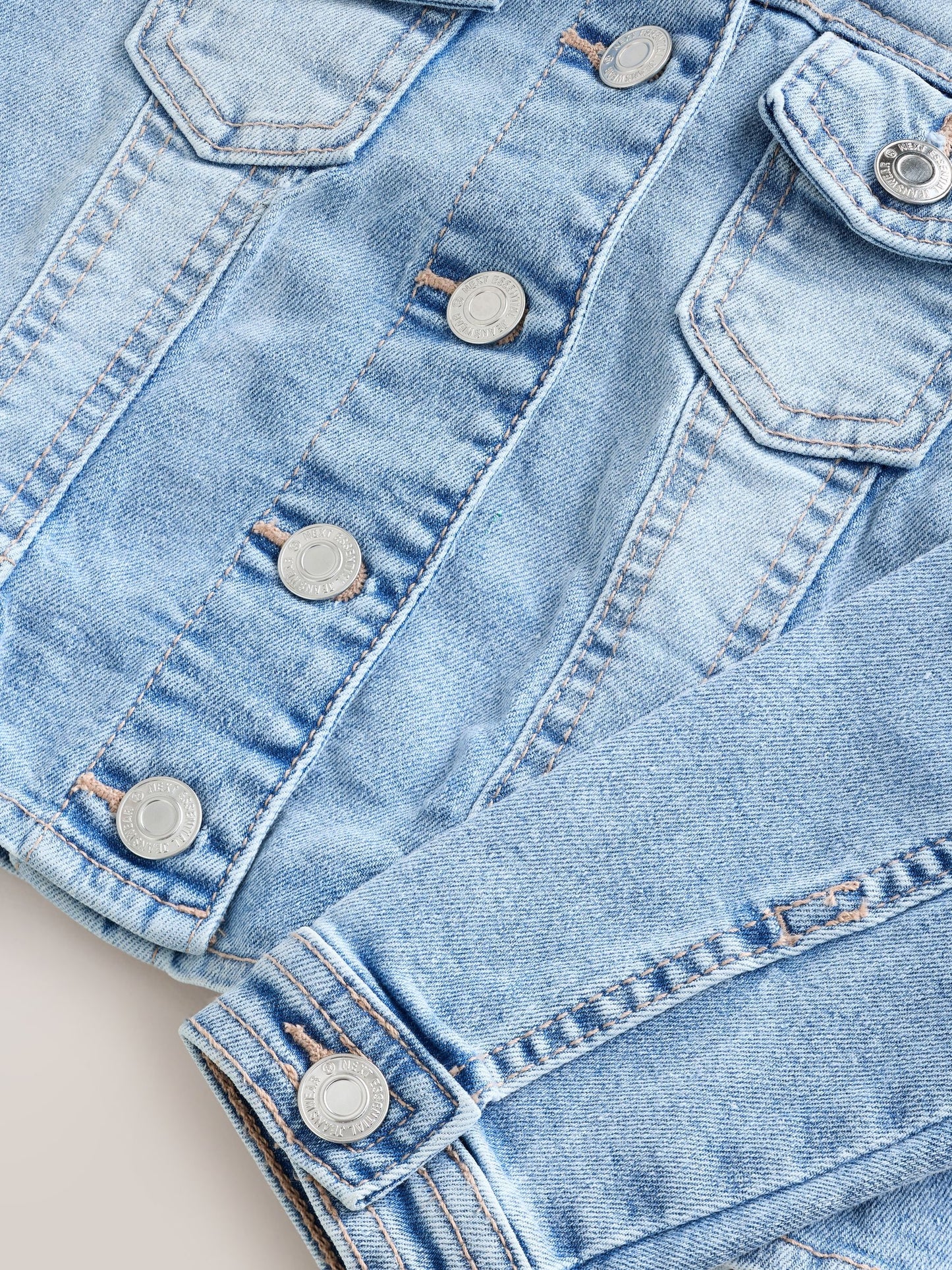 Dsiney Kidz - Mid Blue Frill Shoulder Denim Jacket (3-16yrs) image 9