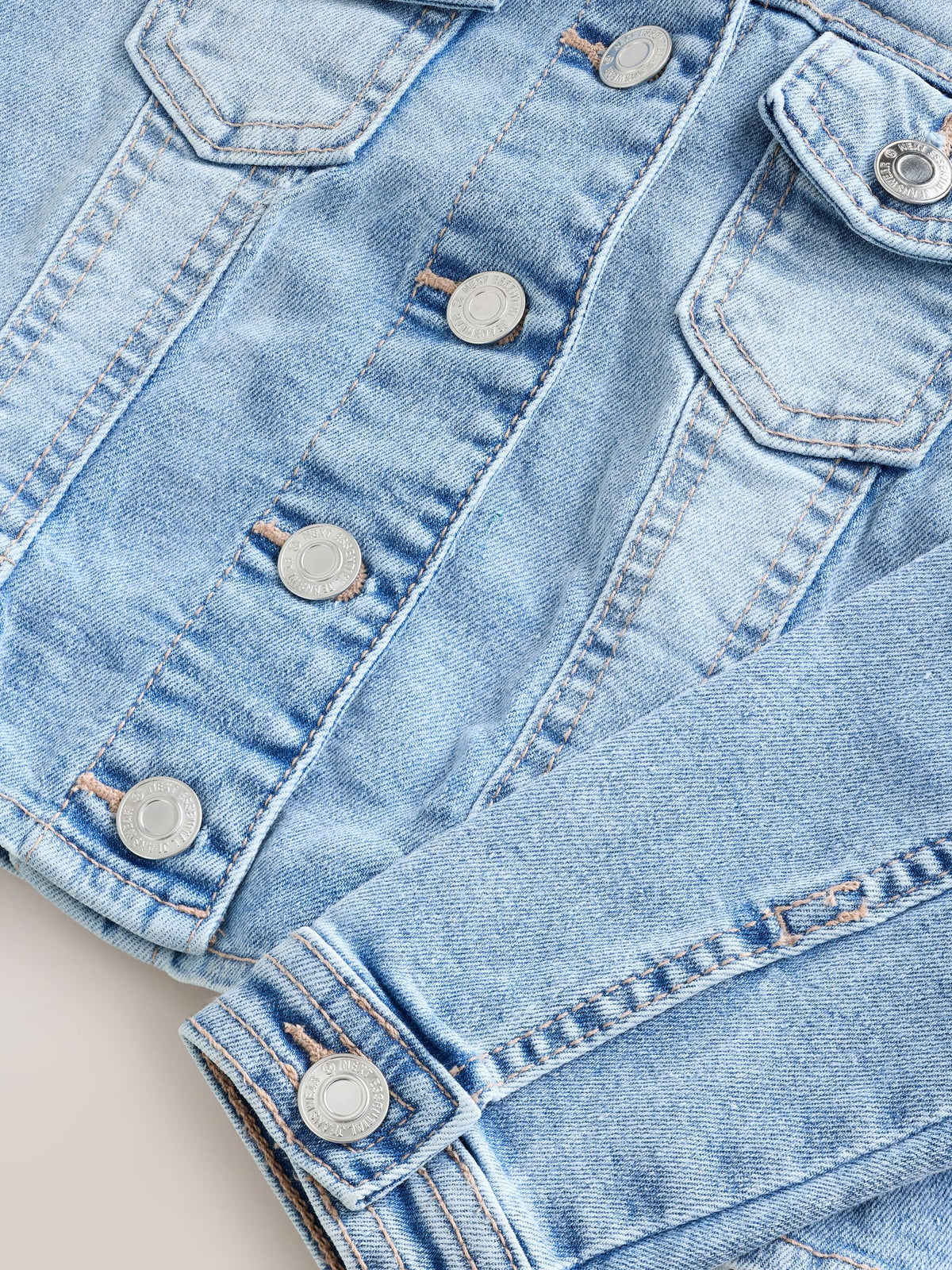 Dsiney Kidz - Mid Blue Frill Shoulder Denim Jacket (3-16yrs) image 9