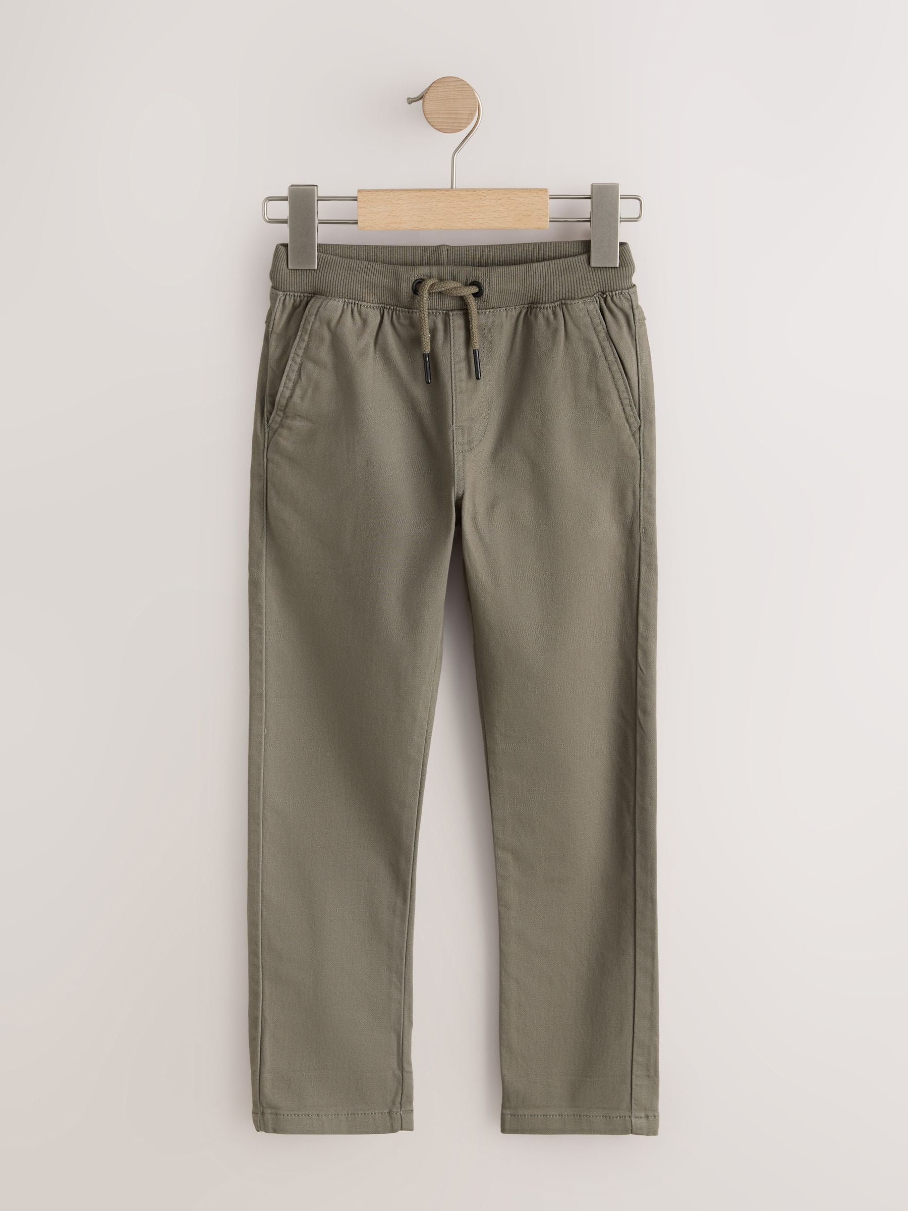 Dsiney Kidz - Khaki Green Regular Fit Rib Waist Pull-On Trousers (3-16yrs) image 5