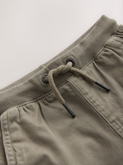 Dsiney Kidz - Khaki Green Regular Fit Rib Waist Pull-On Trousers (3-16yrs) image 7