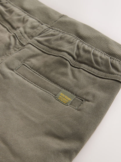Dsiney Kidz - Khaki Green Regular Fit Rib Waist Pull-On Trousers (3-16yrs) image 8