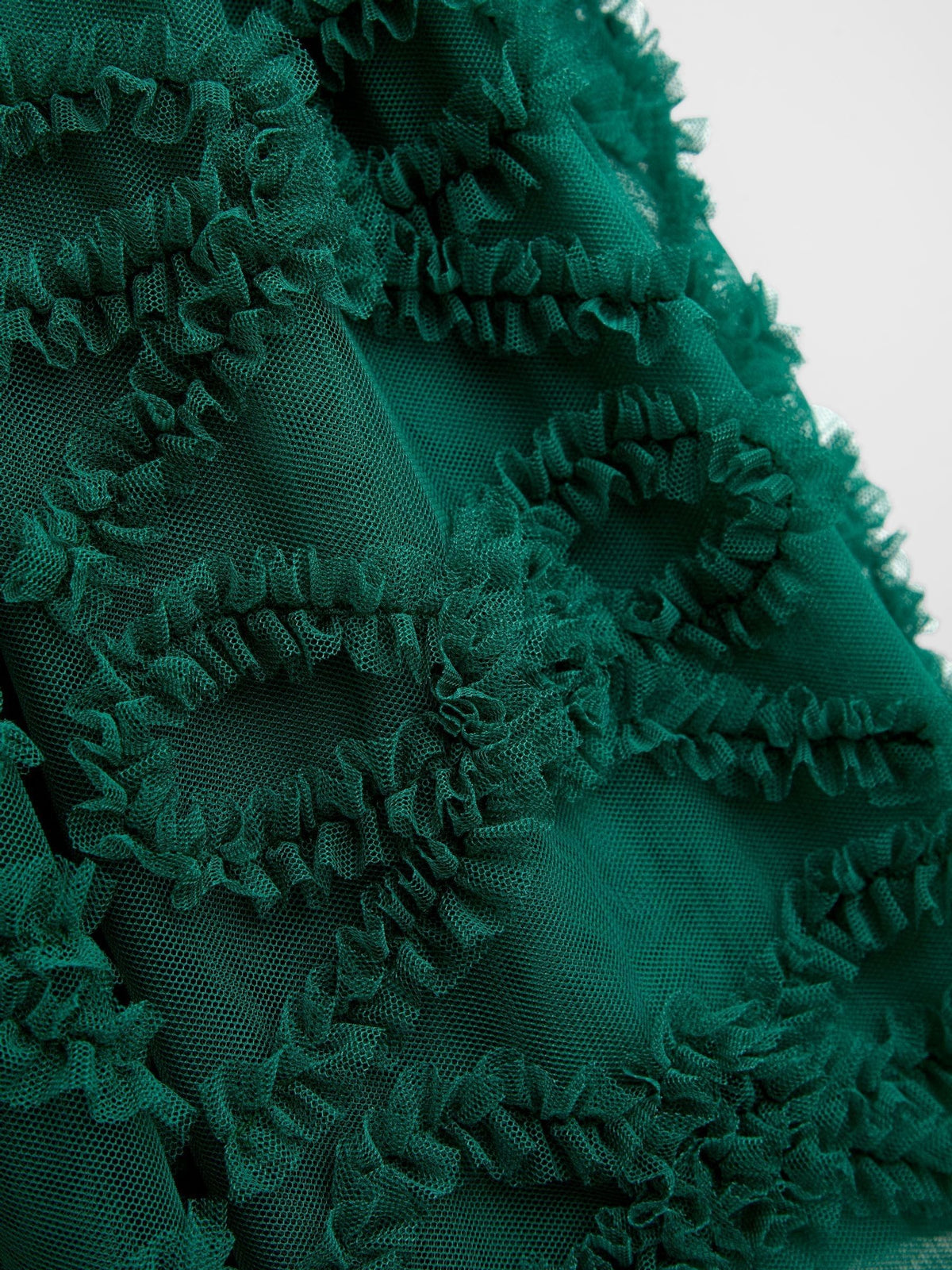 JoJo Maman Bébé Emerald Green Sequin & Tulle Bow Party Dress - image 4