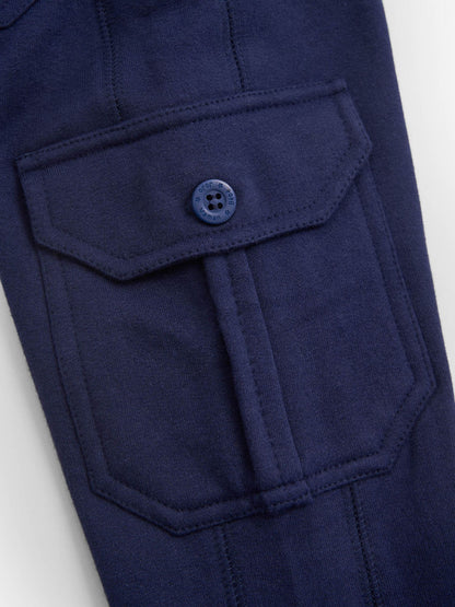 JoJo Maman Bébé Navy Blue & Khaki Green 2-Pack Cargo Joggers image 10
