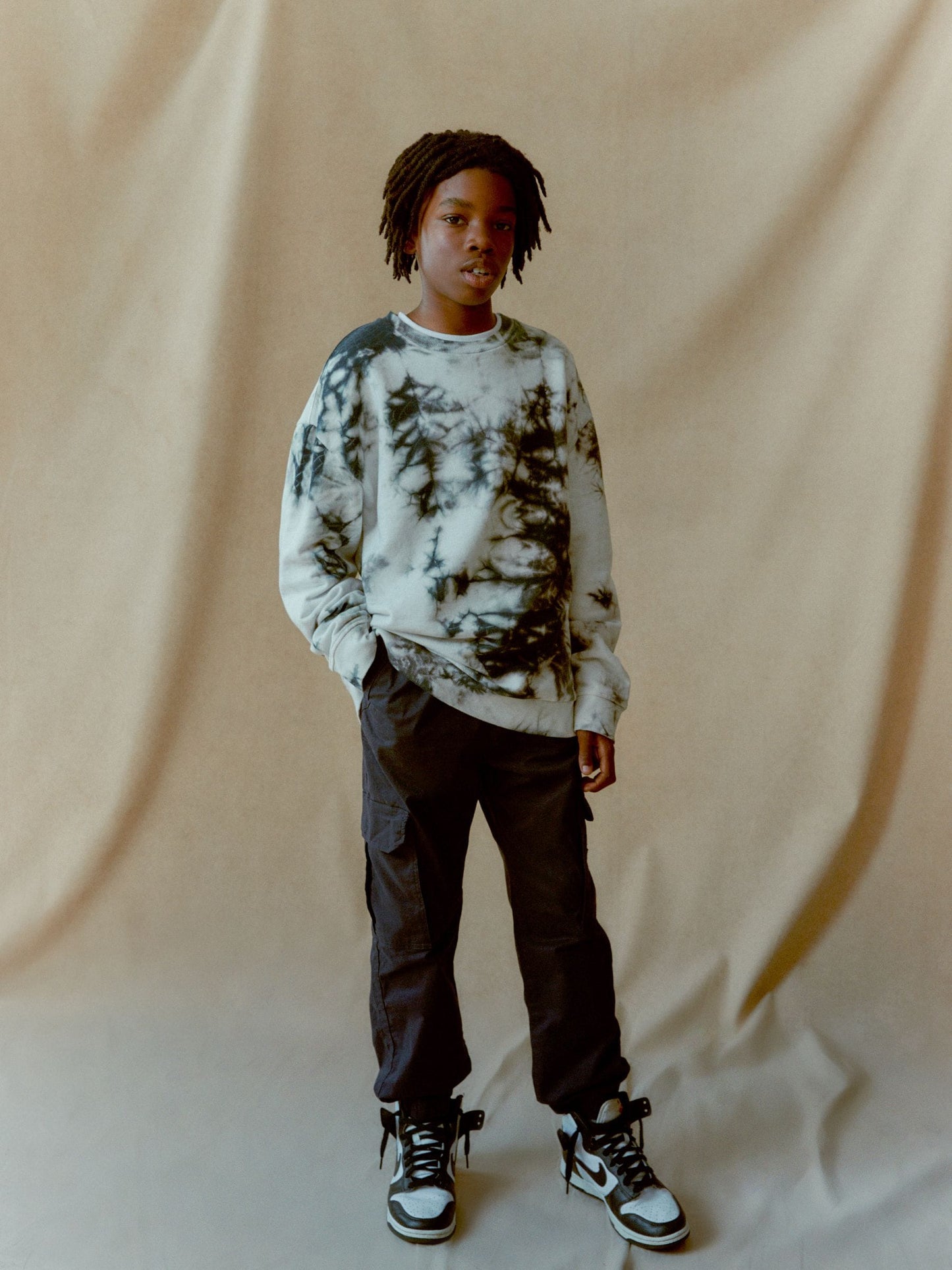 Dsiney Kidz - Navy Blue Loose Fit Cargo Trousers (3-16yrs) image 1