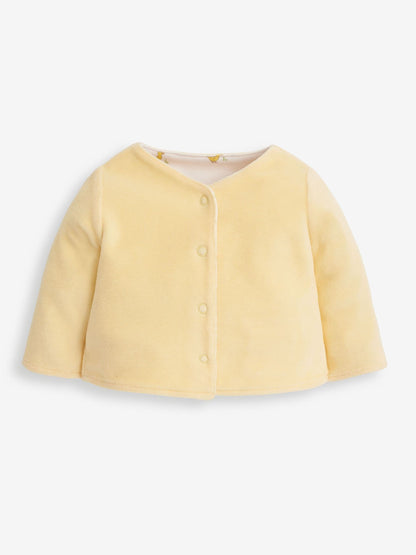 JoJo Maman Bébé Yellow Duck 2-Piece Baby Sleepsuit & Velour Jacket Set image 3