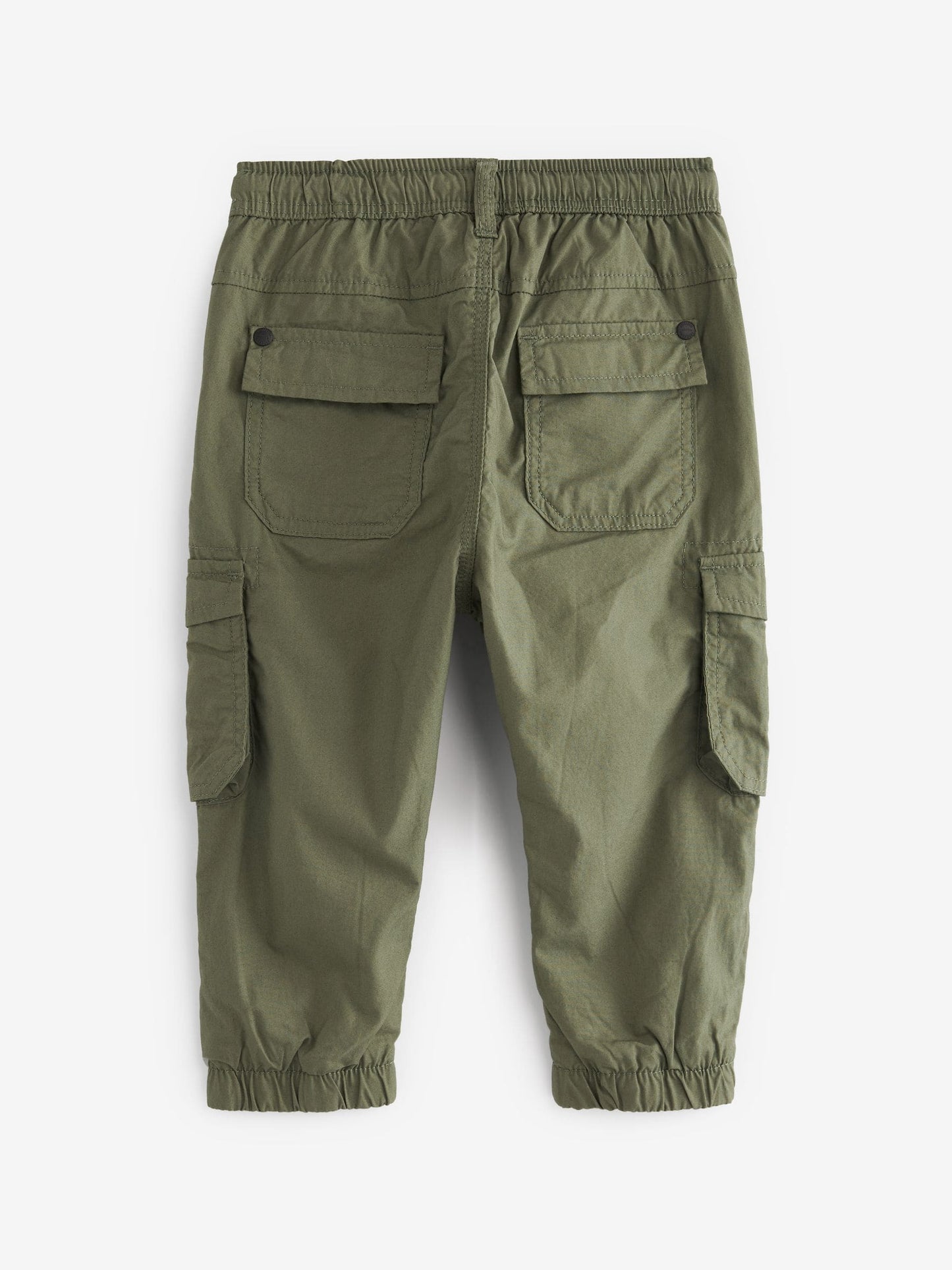 Khaki Green Lined Cargo Trousers (3mths-7yrs) image 6