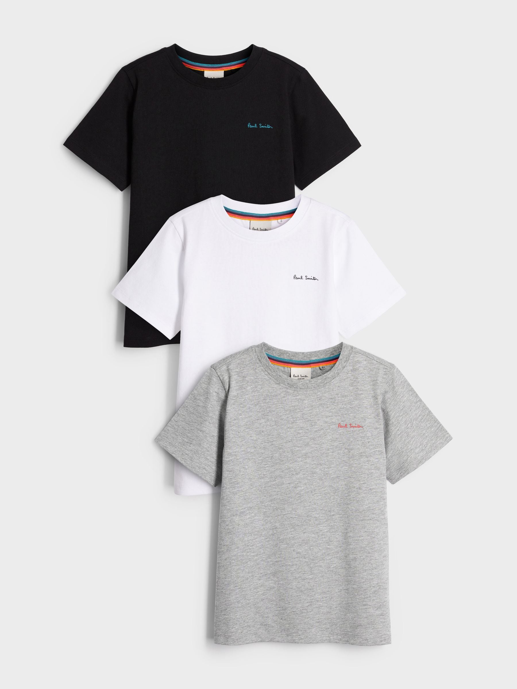 Dsiney Kidz - Paul Smith Junior Multi Signature T-Shirts 3 Pack image 1