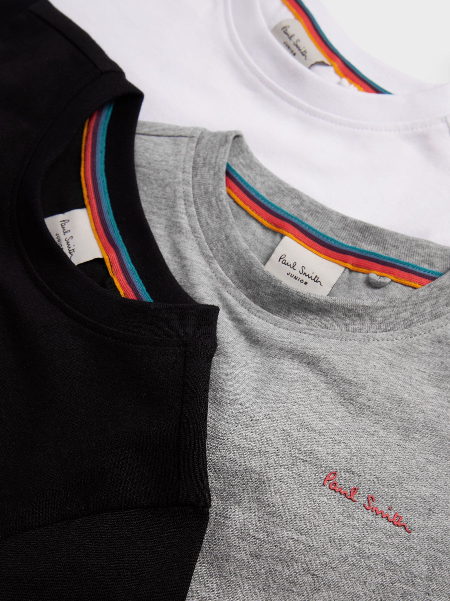 Dsiney Kidz - Paul Smith Junior Multi Signature T-Shirts 3 Pack image 6