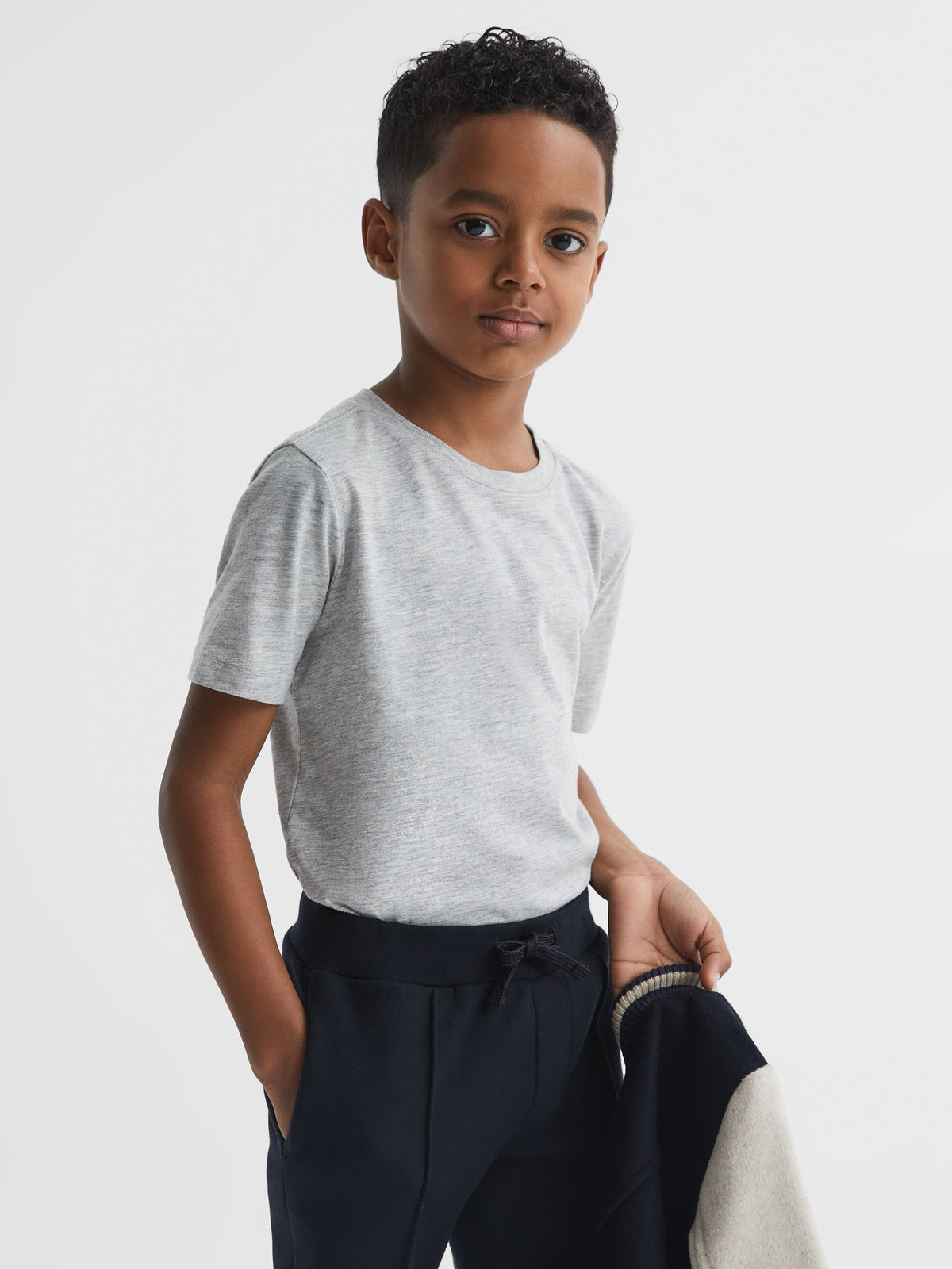 Dsiney Kidz - Reiss Grey Chrome Bless 9-13 yrs Crew Neck T-Shirt image 3