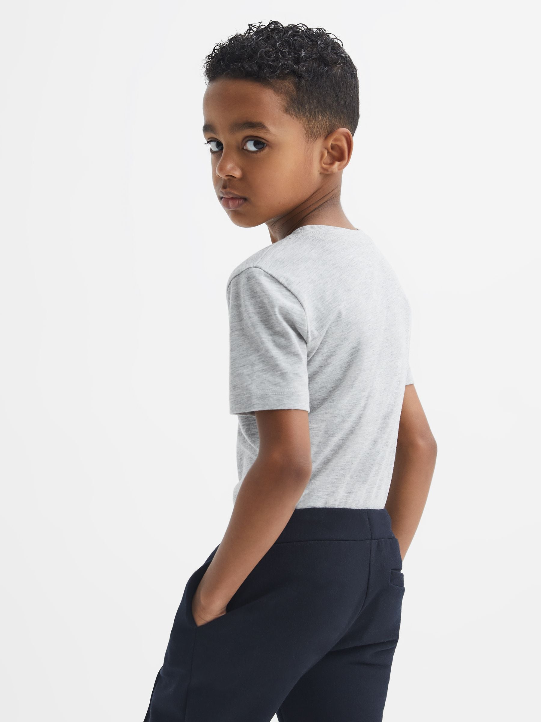 Dsiney Kidz - Reiss Grey Chrome Bless 9-13 yrs Crew Neck T-Shirt image 5